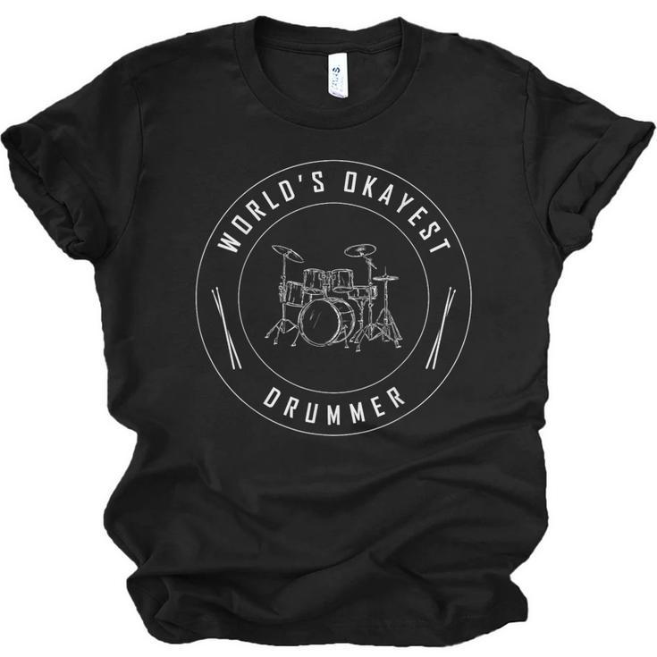 Drummer Drum Kit Music Rock Unisex Jersey T-Shirt