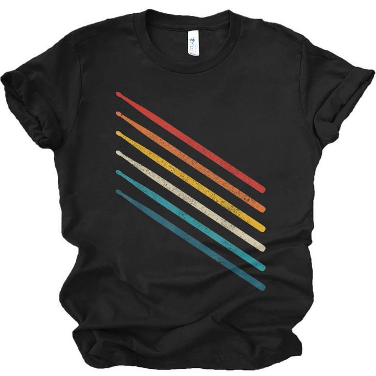Drummer Drum Kit Vintage Retro Drummer Unisex Jersey T-Shirt