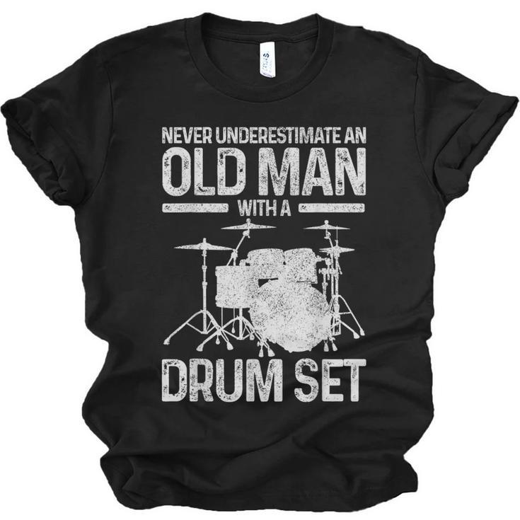Drummer Drum Kit Vintage Drummer Unisex Jersey T-Shirt