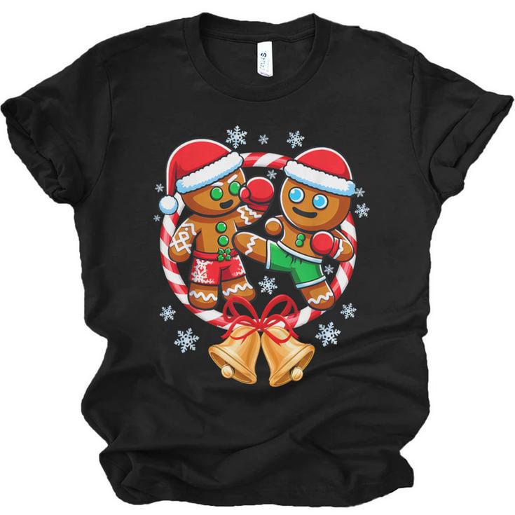 Gingerbread Cookies Christmas Fighting Muay Thai Unisex Jersey T-Shirt