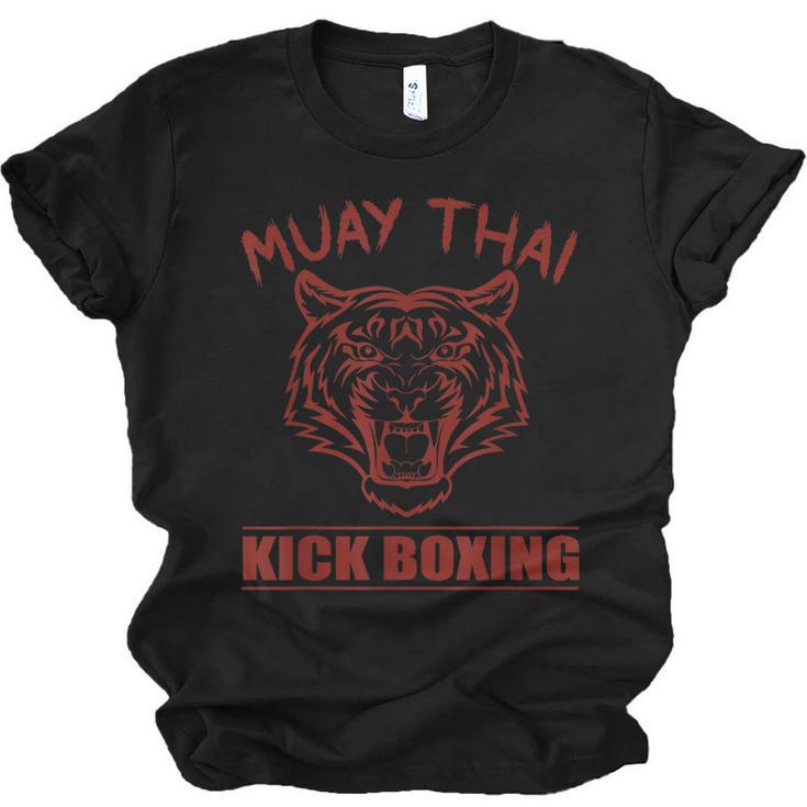 Great Muay Thai Tiger Kickboxing Martial Artist Unisex Jersey T-Shirt
