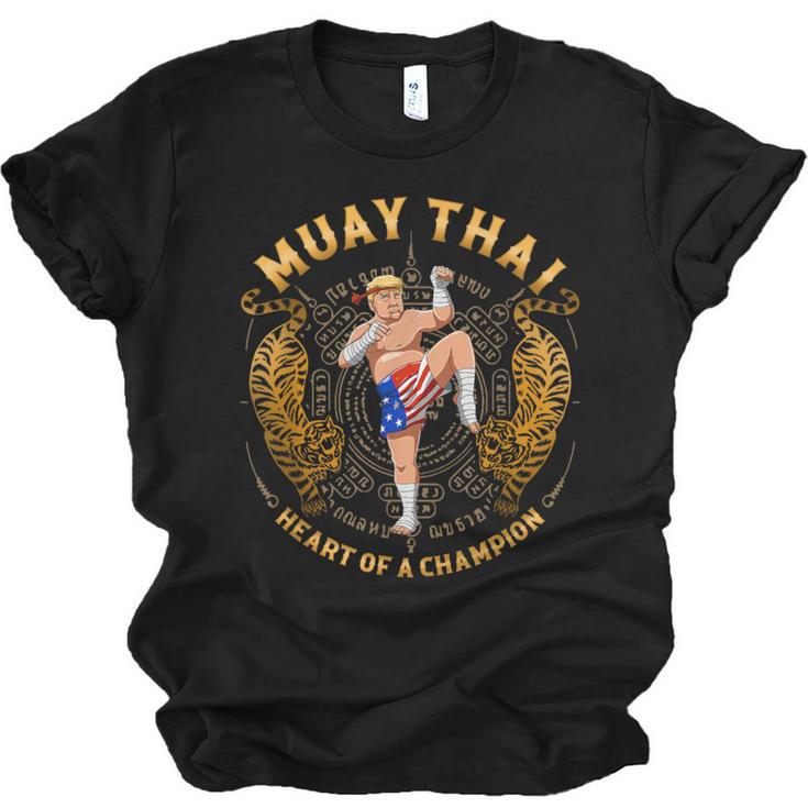 Heart Of a Champion Kickboxing And Muay Thai Trump Unisex Jersey T-Shirt