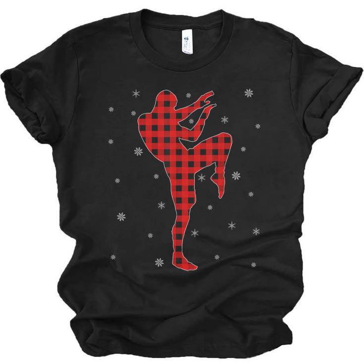 Matching Muay Thai Martial Arts Christmas Pajama Unisex Jersey T-Shirt