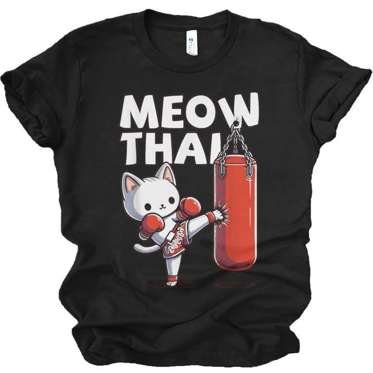 Muay Thai Cat Meow Thai Thai Boxing For Youth Muay Thai Unisex Jersey T-Shirt