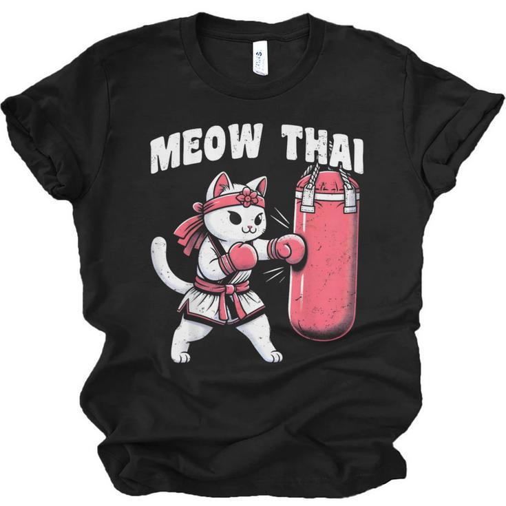 Muay Thai Cat Meow Thai Women Neko Costume Muay Thai Unisex Jersey T-Shirt