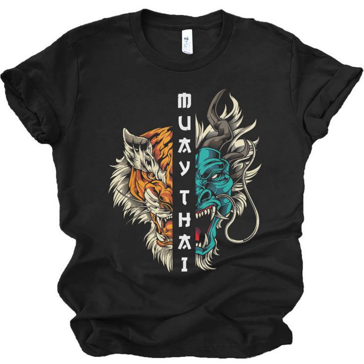 Muay Thai Dragon Tiger Unisex Jersey T-Shirt