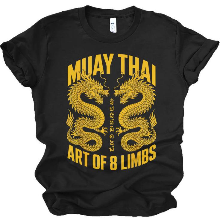 Muay Thai Dragons Thai Boxing Fighter Unisex Jersey T-Shirt