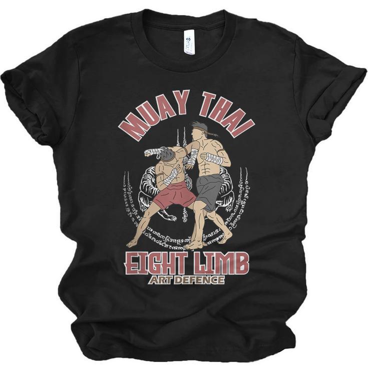 Muay Thai Eight Limb Art Defence Unisex Jersey T-Shirt
