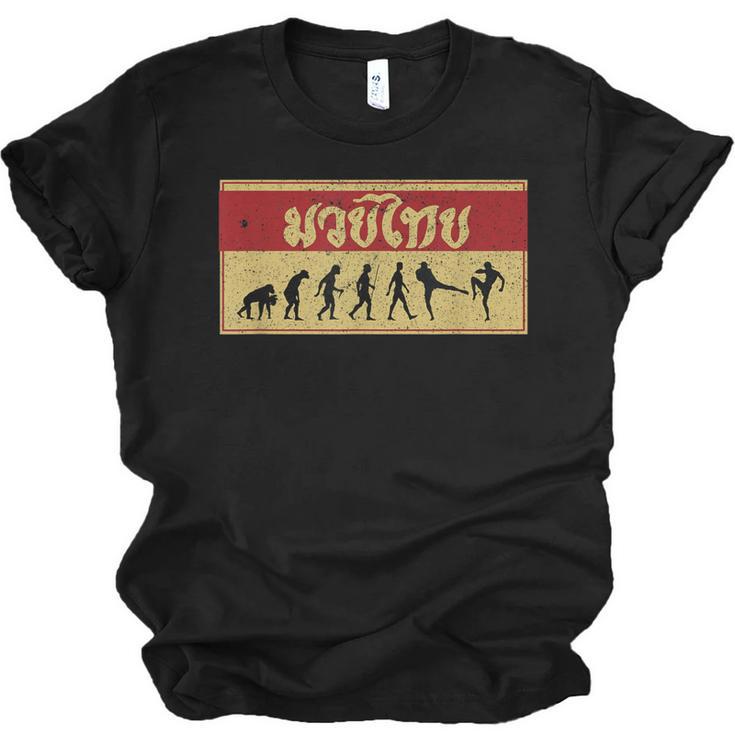 Muay Thai Fighter Evolution MMA Unisex Jersey T-Shirt