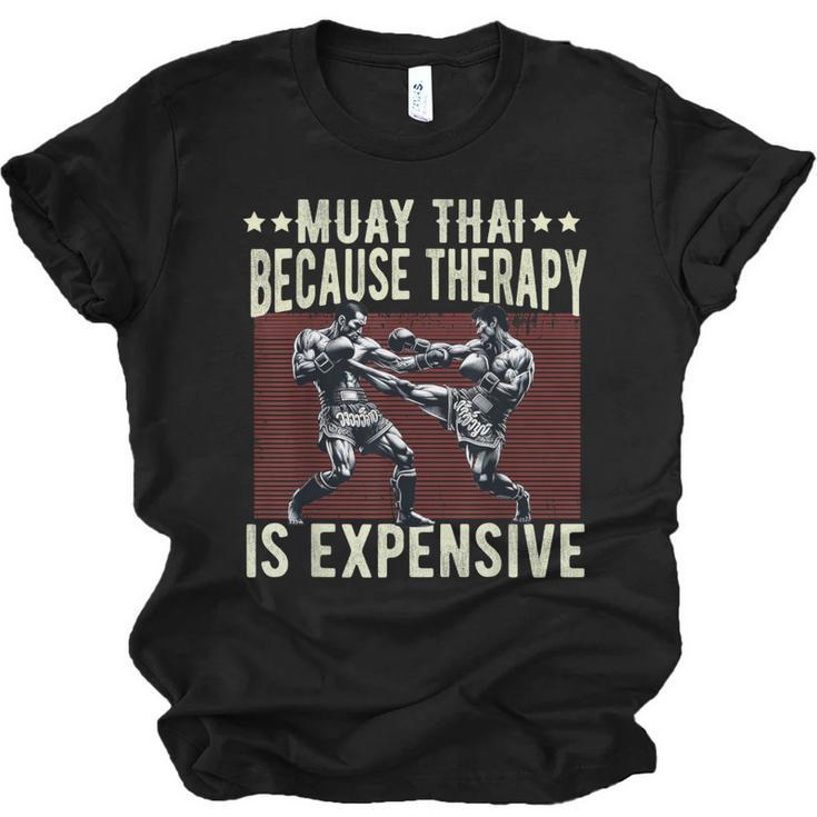 Muay Thai Fighter For Men Dad Boys Thai Kickboxing Fighting Unisex Jersey T-Shirt
