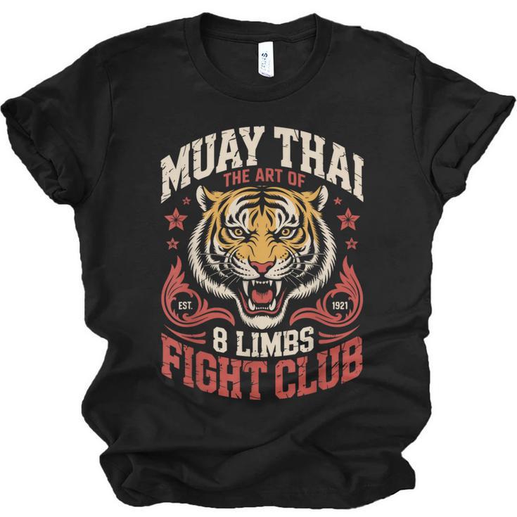 Muay Thai Fighter Tiger 8 Limbs Thai Boxing Unisex Jersey T-Shirt