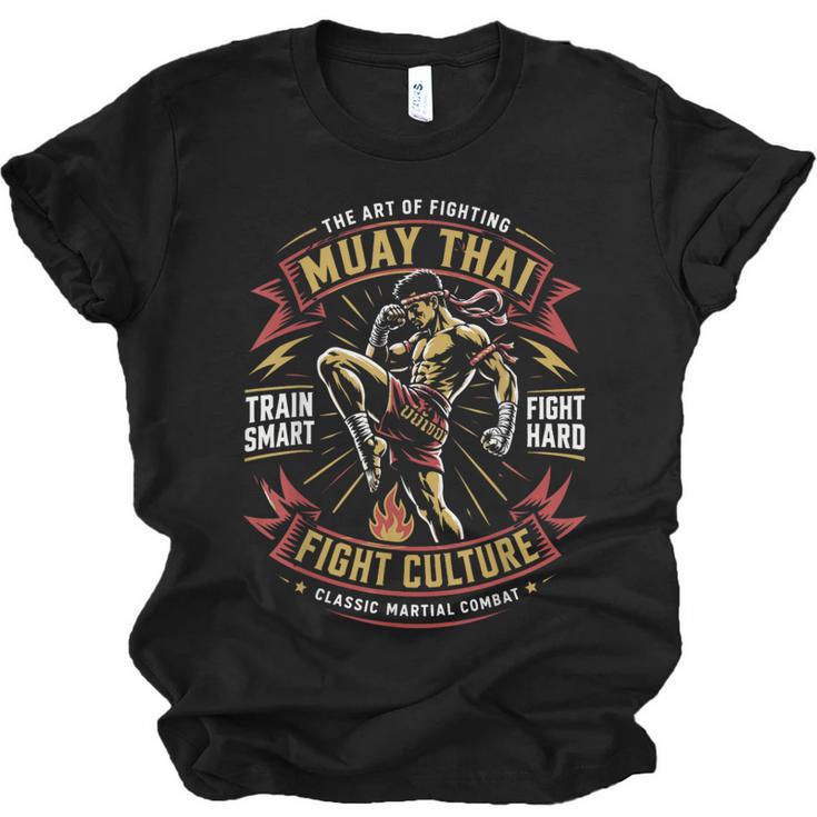 Muay Thai Fighter Training Thai Boxing Coach Unisex Jersey T-Shirt