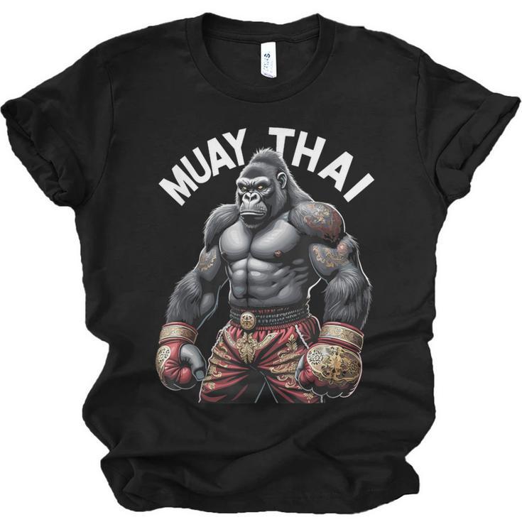 Muay Thai Gorilla Strength Power Fighter Unisex Jersey T-Shirt