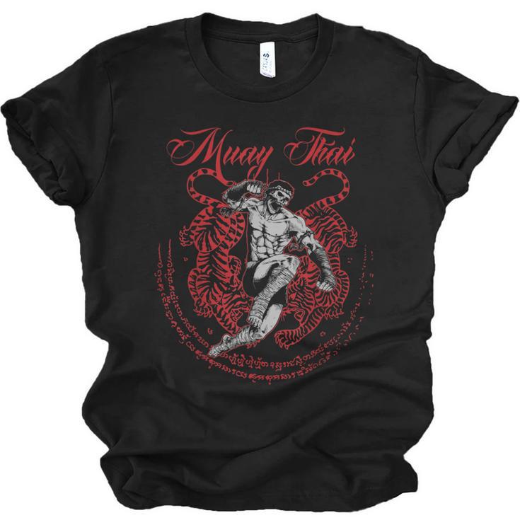 Muay Thai Kickboxing Martial Art Fighter Thai Boxing Unisex Jersey T-Shirt