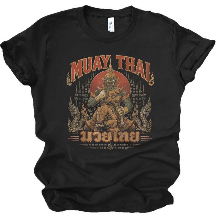 Muay Thai Life Vintage Thai Boxing Nak Muay Thai Giant Unisex Jersey T-Shirt
