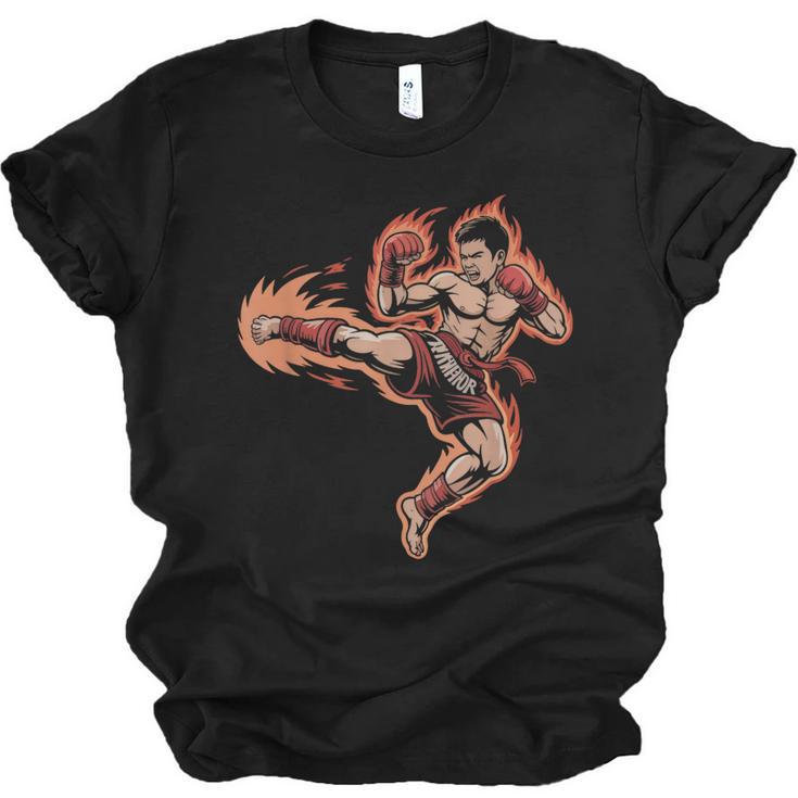 Muay Thai Mongkol Headband Minimal Clean Art Fighter Unisex Jersey T-Shirt