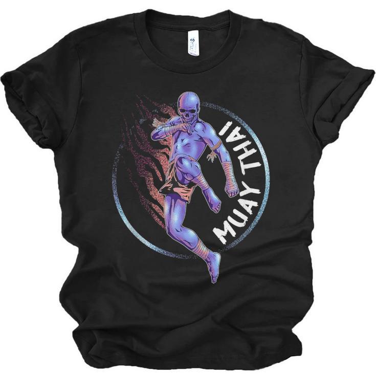 Muay Thai Skeleton Unisex Jersey T-Shirt