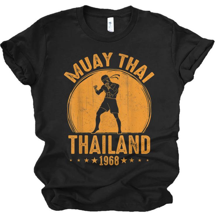 Muay Thai Thailand 1968 Slogan Sport Unisex Jersey T-Shirt