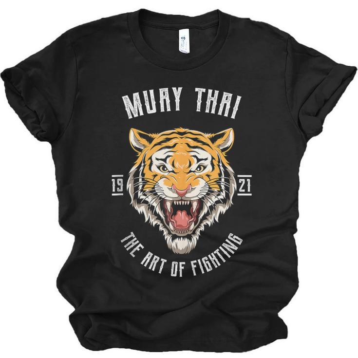 Muay Thai Tiger Thai Boxing Unisex Jersey T-Shirt