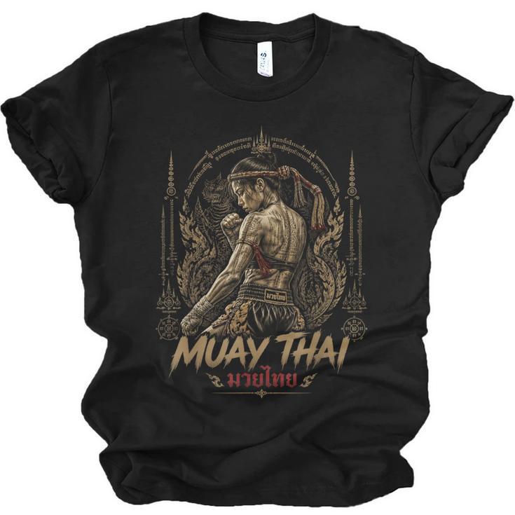 Old School Muay Thai Student Thai Boxing Fighter Unisex Jersey T-Shirt