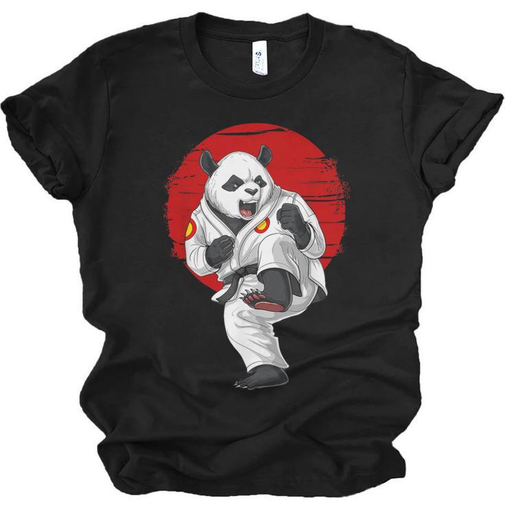 Panda Bear Karate Kickboxing Muay Thai Martial Arts Unisex Jersey T-Shirt