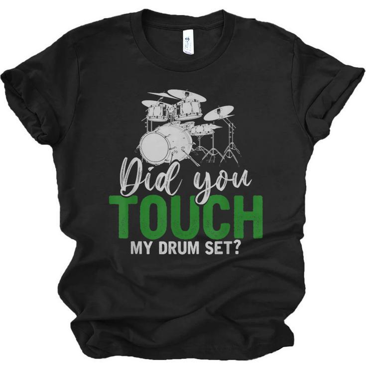 Rock Musical Instrument Band Drummer Drum Kit Unisex Jersey T-Shirt