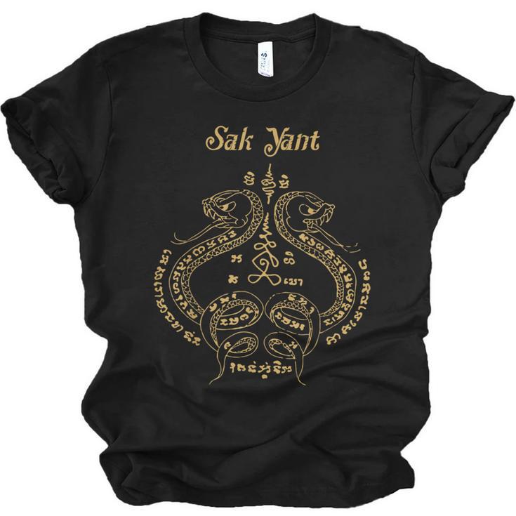 Sak Yant Sak Yant Tattoo Sak Yant Muay Thai Sak Yant T-Shirt Unisex Jersey T-Shirt