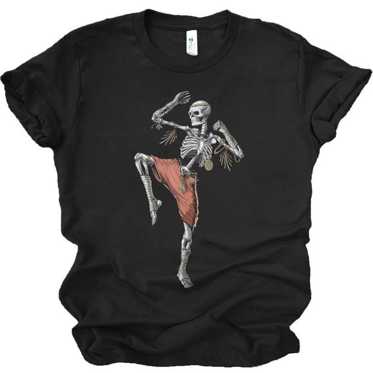 Skeleton Muay Thai Boxing Karate Kickboxing Martial Arts Unisex Jersey T-Shirt