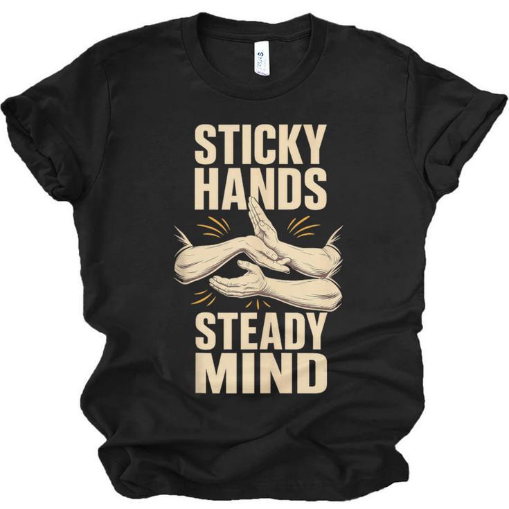 Sticky Hands Steady Mind Muay Thai Boxing Sleeveless Unisex Jersey T-Shirt