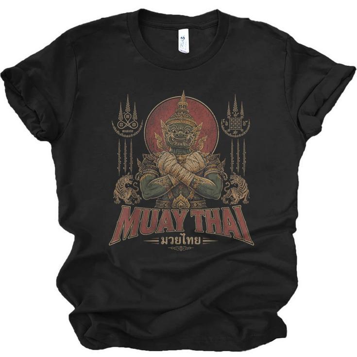 Vintage Muay Thai Respect Thai Boxing Fighter Thai Giant Unisex Jersey T-Shirt
