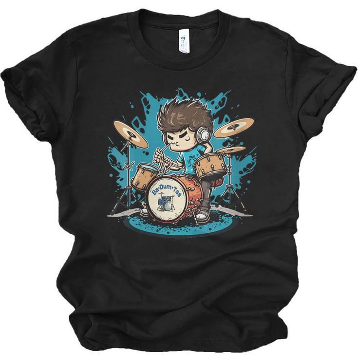 Women's Drum Set Drumming Drummers Drum Kits Music Unisex Jersey T-Shirt