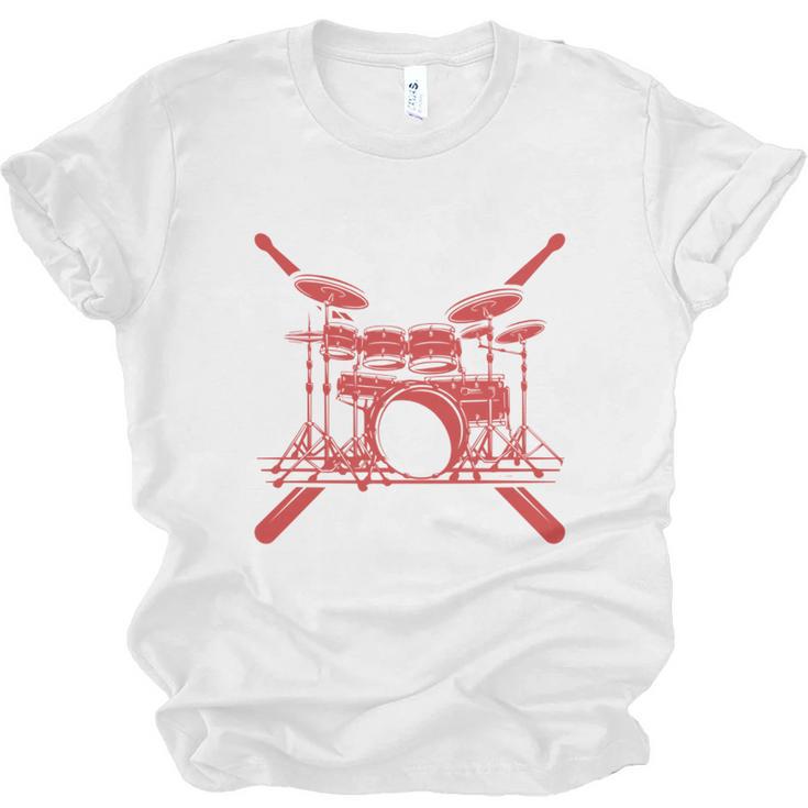 Drum Kit Percussion For Drummer Percussionist Musician Sweatshirt Unisex Jersey T-Shirt