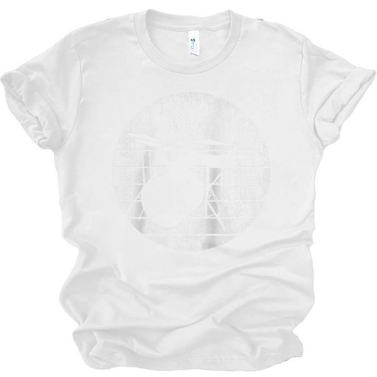 Drum Kit Rock Artist Raglan Baseball Tee Unisex Jersey T-Shirt