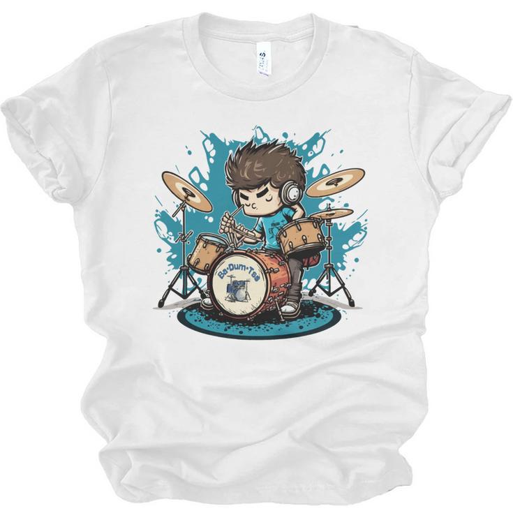 Drum Set Drumming Drummers Drum Kits Music Unisex Jersey T-Shirt