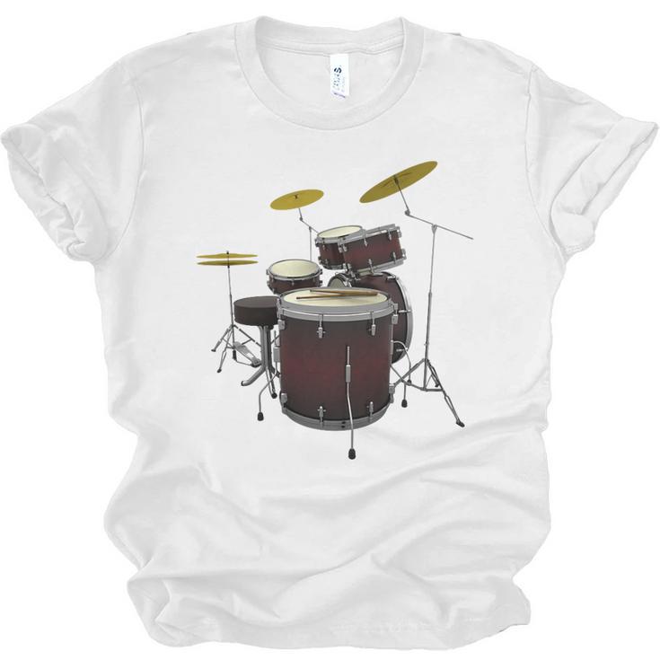 Drummer Drum Kit Premium Tri-Blend Unisex Jersey T-Shirt