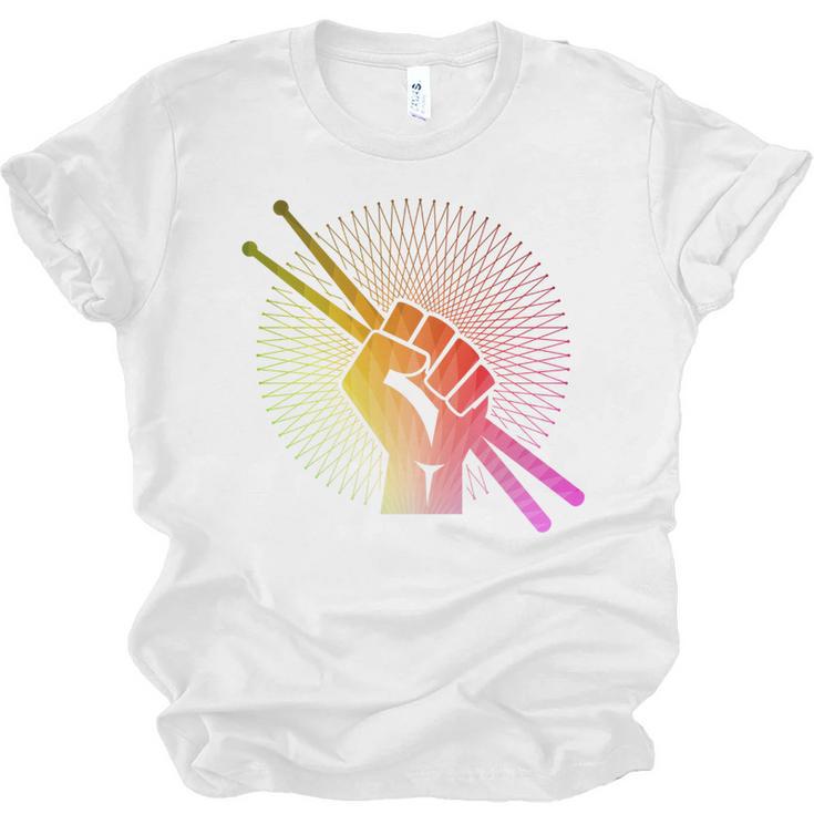Drummer Drumsticks Fist Drum Kit Sweatshirt Unisex Jersey T-Shirt