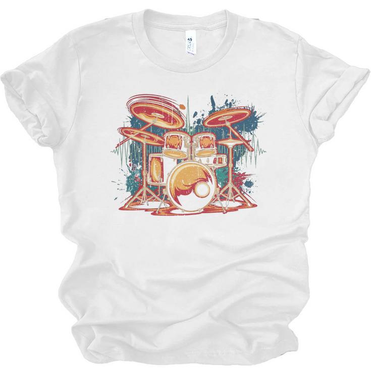 Dynamic Drum Kit For Drummers And Rock Music Lovers Sweatshirt Unisex Jersey T-Shirt