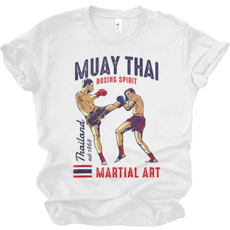 Muay Thai Boxing Spirit Martial Art Unisex Jersey T-Shirt