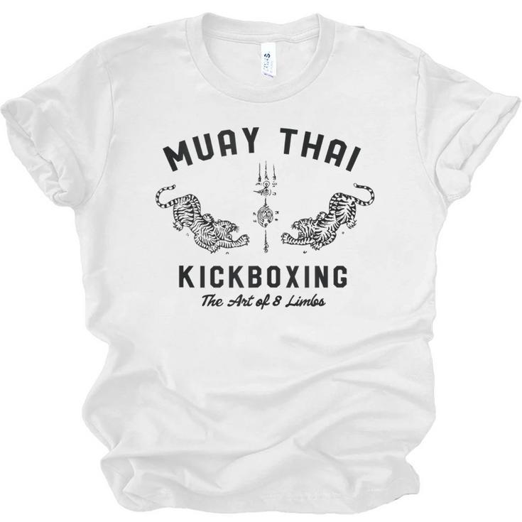 Muay Thai Twin Tigers MMA Warrior Fight Unisex Jersey T-Shirt