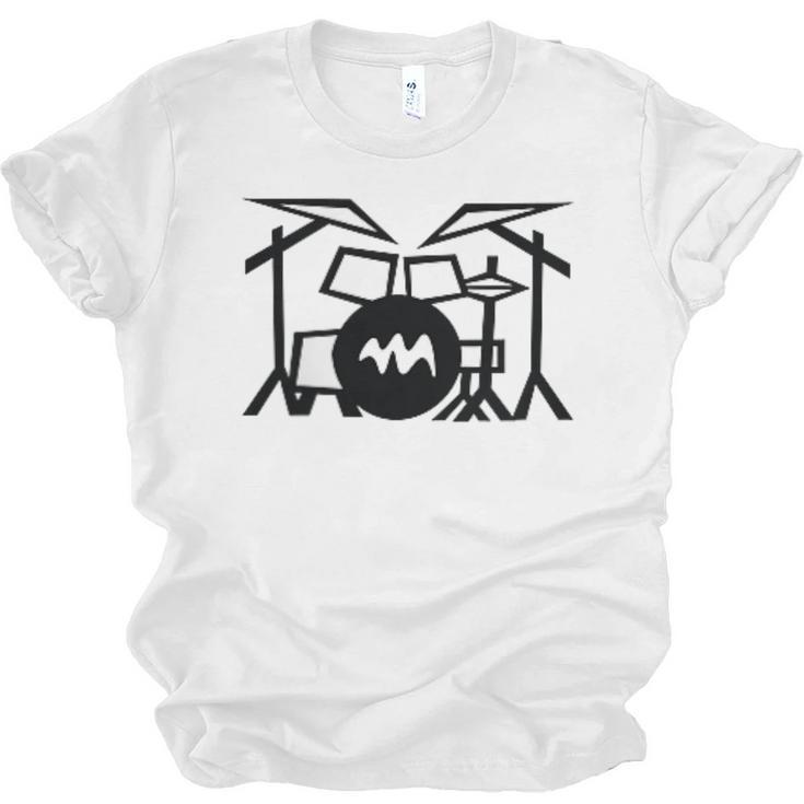 Retro Drum Kit Raglan Baseball Tee Unisex Jersey T-Shirt