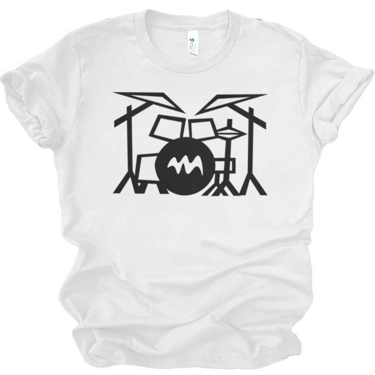 Retro Drum Kit Unisex Jersey T-Shirt