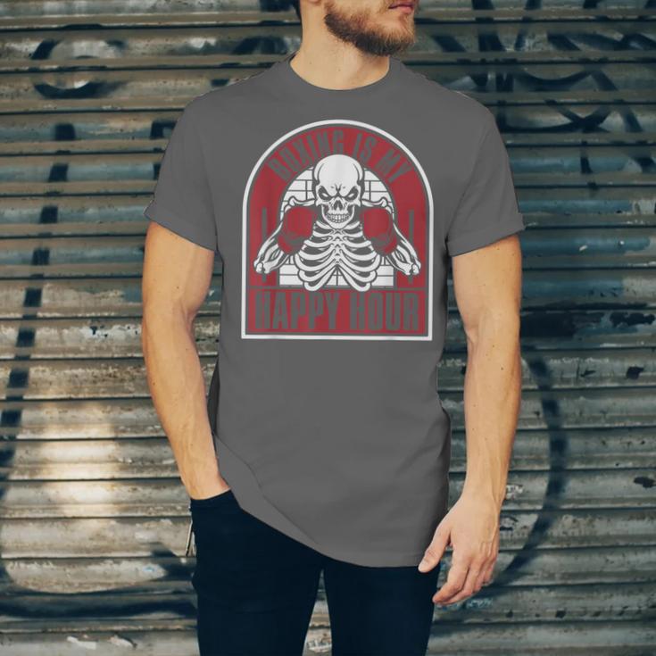 Boxing Is My Happy Hour Muay Thai Kickboxer Fan Boxing Unisex Jersey T-Shirt Boxing Is My Happy Hour Muay Thai Kickboxer Fan Boxing Unisex Jersey T-Shirt