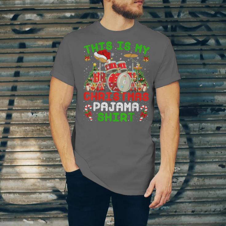 This Is My Christmas Pajama Shirt Drum Kit Christmas Unisex Jersey T-Shirt This Is My Christmas Pajama Shirt Drum Kit Christmas Unisex Jersey T-Shirt