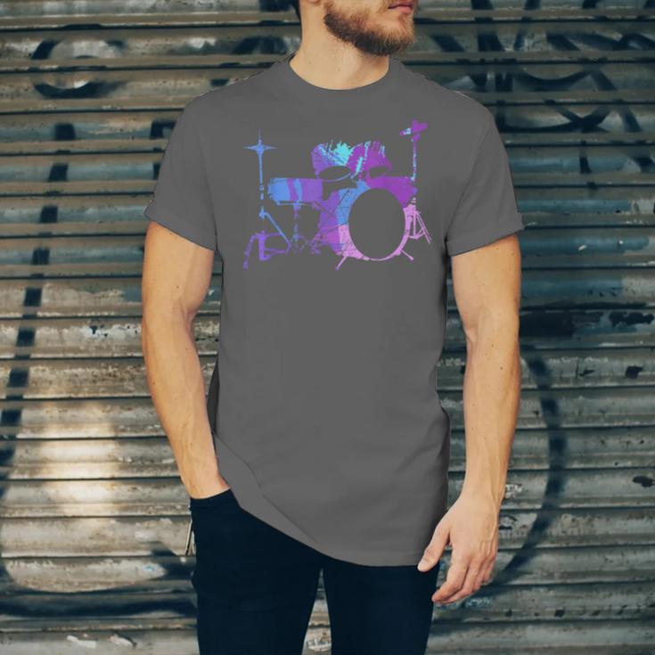 Cool Drum Kit Percussion Vintage Retro Drummer Costume Unisex Jersey T-Shirt Cool Drum Kit Percussion Vintage Retro Drummer Costume Unisex Jersey T-Shirt