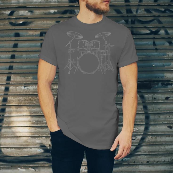 Drum Kit Rock Music Percussion Unisex Jersey T-Shirt Drum Kit Rock Music Percussion Unisex Jersey T-Shirt