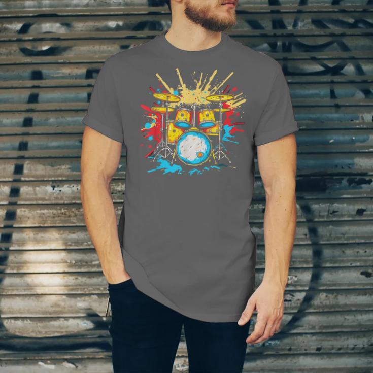 Drum Kit Steamwave Music Band Unisex Jersey T-Shirt Drum Kit Steamwave Music Band Unisex Jersey T-Shirt