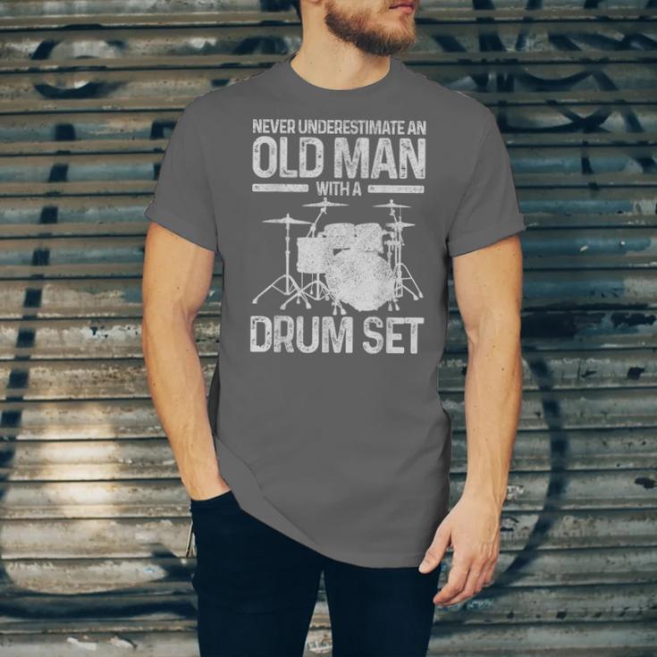 Drummer Drum Kit Vintage Drummer Unisex Jersey T-Shirt Drummer Drum Kit Vintage Drummer Unisex Jersey T-Shirt