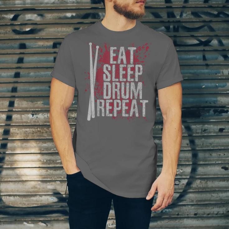 Drummer Eat Sleep Drum Repeat Drum Kit Musician Unisex Jersey T-Shirt Drummer Eat Sleep Drum Repeat Drum Kit Musician Unisex Jersey T-Shirt
