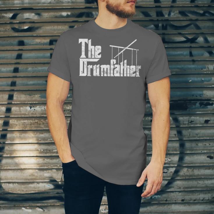 Drummer Humor The Drumfather Drum Kit Unisex Jersey T-Shirt Drummer Humor The Drumfather Drum Kit Unisex Jersey T-Shirt