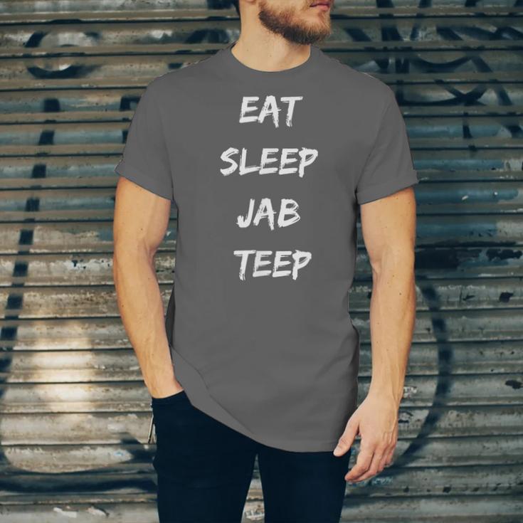 Eat Sleep Jab Teep Rep Muay Thai Unisex Jersey T-Shirt